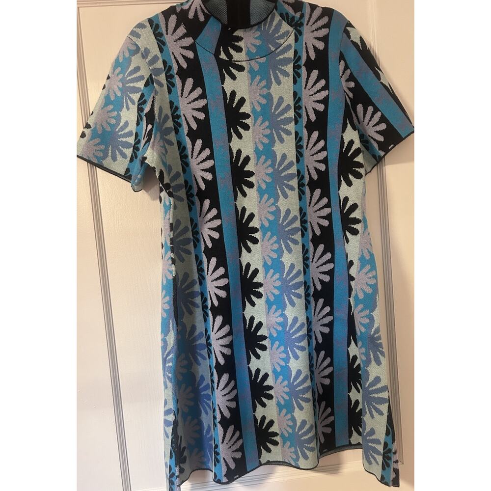 The Nina Short-Sleeve Mock-Neck Mod Sweater Mini Dress Anthropologie NWT XL - Picture 7 of 14